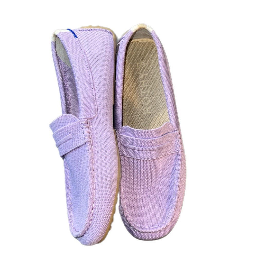 EUC $159 Rothy's The Driver Soft Loafer Slip-On Orchid Purple Size 8 - Picture 8 of 12